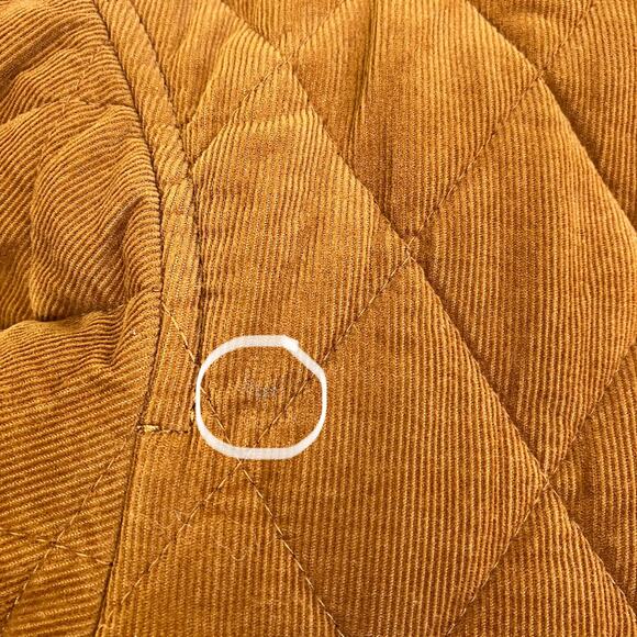 Madewell Sz S Quilted Corduroy Walton Shirt-Jacket Barn Coat Insulated Cotton - Picture 16 of 16